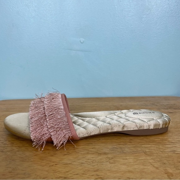 Birdies The Sparrow Fringe Slide Sandal In Blush Pink‎ Sz 9.5 - Picture 5 of 8